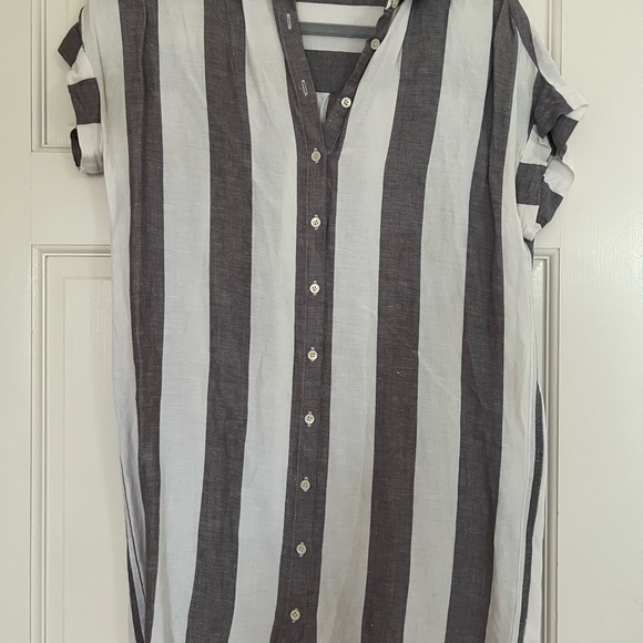 Madewell Striped Collared Dress - Picture 3 of 5